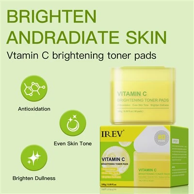 Tampons toniques éclaircissants à la vitamine C IREV
